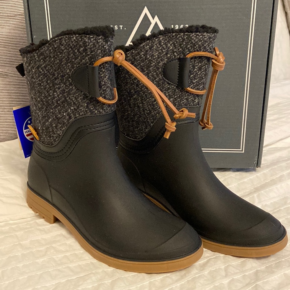 Kamik Black & Brown Women's Winter Rain Boots